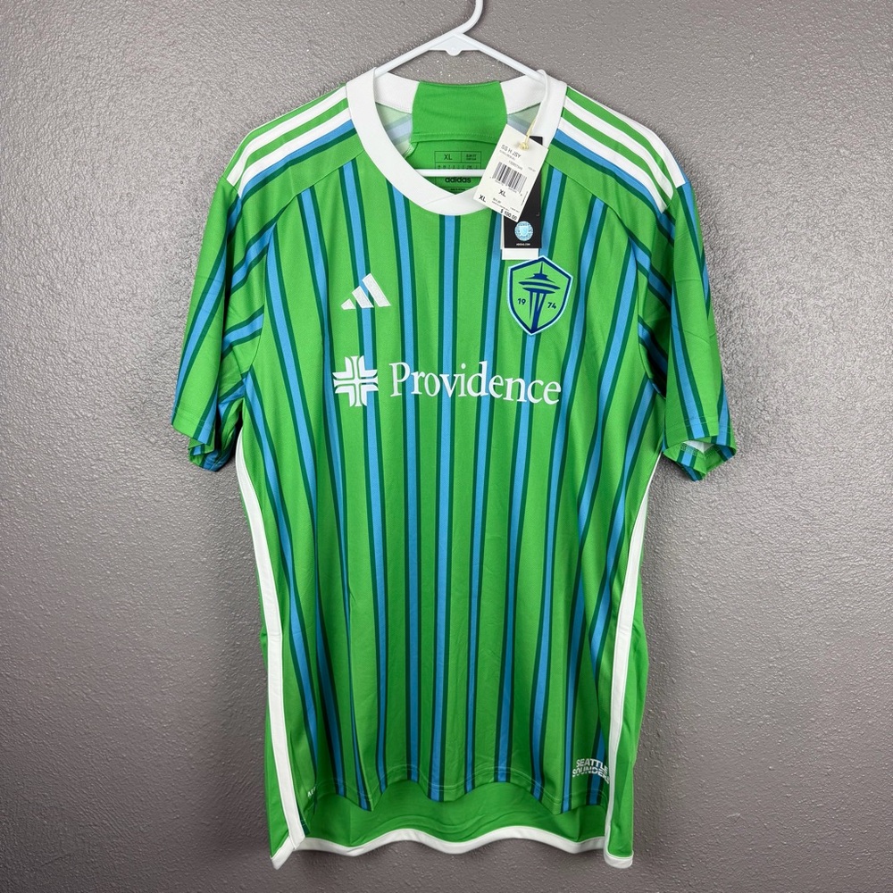 New Adidas MLS Seattle Sounders Home Soccer Jersey HZ6187 Men’s XL MSRP $100